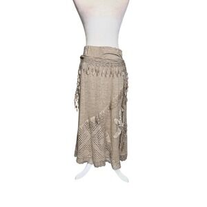 Italian boho fairy maxi skirt lace patchwork lagenlook earth goddess